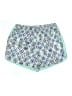 Zelos 100% Polyester Print Teal Shorts Size 1X - photo 1