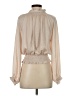 Glam Tan Long Sleeve Blouse Size S - photo 2