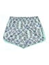 Zelos 100% Polyester Print Teal Shorts Size 1X - photo 2