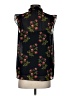 Point Sur 100% Polyester Black Sleeveless Blouse Size S - photo 2