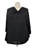 Ruby Rd. Black 3/4 Sleeve Blouse Size 3X - photo 1