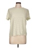 Universal Thread 100% Cotton Stripes Ivory Short Sleeve T-Shirt Size L - photo 1
