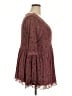 Torrid Burgundy Long Sleeve Blouse Size 3X Plus (3) - photo 4