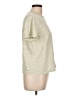 Universal Thread 100% Cotton Stripes Ivory Short Sleeve T-Shirt Size L - photo 4