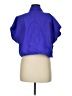 Tek Gear 100% Nylon Blue Purple 3/4 Sleeve Button-Down Shirt Size M - photo 2