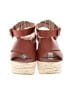 ALOHAS 100% Leather Brown Wedges Size EU 40 - photo 2