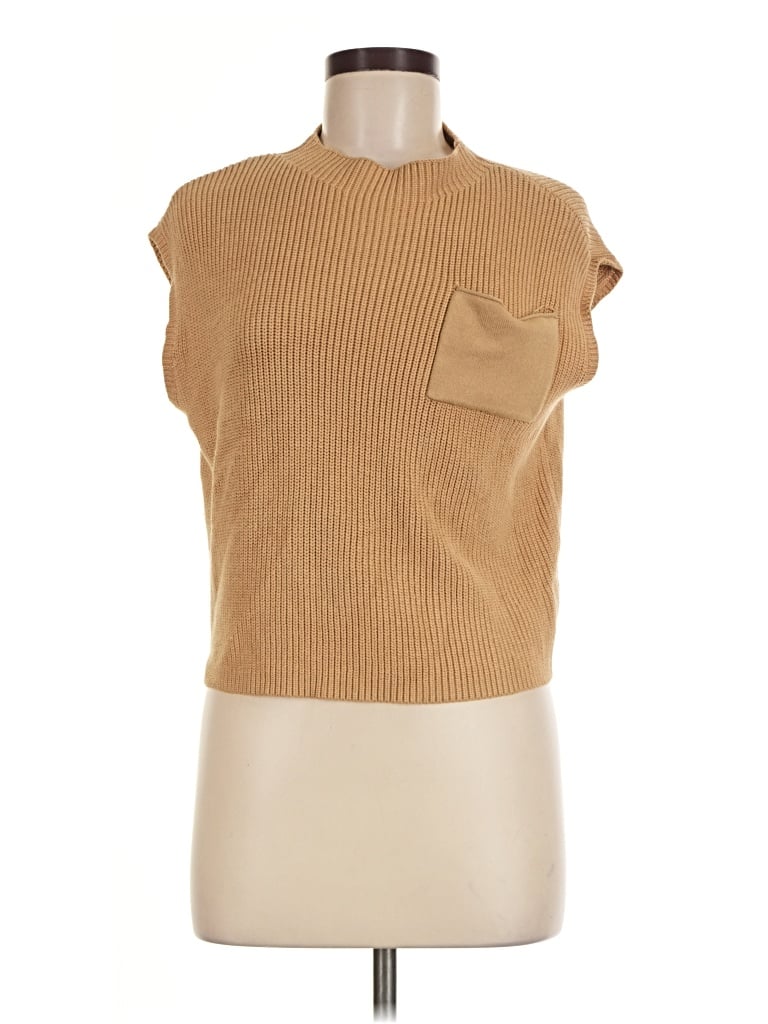 Pre-owned Fashion Sweater Vest In Tan