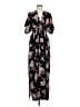 Miley + Molly 100% Polyester Floral Black Casual Dress Size S - photo 1