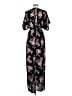 Miley + Molly 100% Polyester Floral Black Casual Dress Size S - photo 2