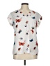 Carolina Belle 100% Polyester White Short Sleeve Blouse Size M - photo 1