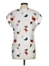 Carolina Belle 100% Polyester White Short Sleeve Blouse Size M - photo 2