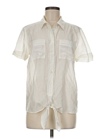 Ann Taylor Short Sleeve Blouse (view 1)