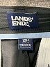 Lands' End Solid Black Shorts Size 12 - photo 3