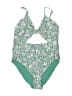 Veronica Beard Floral Green One Piece Swimsuit Size M - photo 1