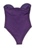 Zara Solid Purple One Piece Swimsuit Size M - photo 2