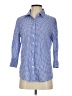 J.Crew Checkered-gingham Blue 3/4 Sleeve Button-Down Shirt Size 4 (petite) - photo 1
