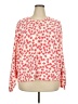 Lands' End Floral Pink Pullover Sweater Size 3X - photo 1