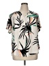 Torrid Tropical Ivory Short Sleeve Blouse Size 1X Plus (1) - photo 1