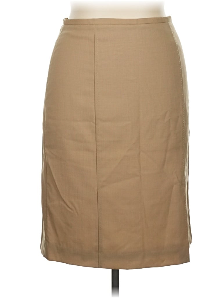 Pre-owned Liz Claiborne Formal Skirt In Tan