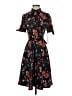 Calvin Klein 100% Polyester Floral Black Casual Dress Size 2 (petite) - photo 1