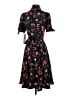 Calvin Klein 100% Polyester Floral Black Casual Dress Size 2 (petite) - photo 2
