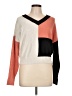 Derek Heart Color Block Orange Pullover Sweater Size L - photo 1