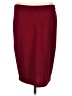 St. John Solid Burgundy Formal Skirt Size 8 - photo 1