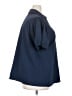 Lush 100% Polyester Solid Blue Short Sleeve Blouse Size 3X - photo 4