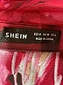 Shein 100% Polyester Floral Burgundy Long Sleeve Blouse Size 6 - photo 7