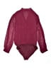 Gibson Look 100% Polyester Burgundy Long Sleeve Blouse Size M - photo 2
