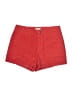 Roxy 100% Cotton Chevron-herringbone Red Shorts Size 28 - photo 1