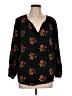 Old Navy 100% Rayon Black Long Sleeve Blouse Size L - photo 1