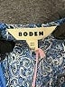 Boden Blue Long Sleeve Blouse Size 4 - photo 7