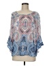 Assorted Brands Blue 3/4 Sleeve Blouse Size M - photo 1