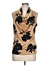 MICHAEL Michael Kors 100% Polyester Gold Sleeveless Blouse Size L - photo 1