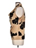 MICHAEL Michael Kors 100% Polyester Gold Sleeveless Blouse Size L - photo 5