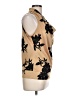 MICHAEL Michael Kors 100% Polyester Gold Sleeveless Blouse Size L - photo 4