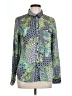 Liz Claiborne 100% Polyester Print Green Long Sleeve Blouse Size L - photo 1