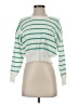 Dreamers By Debut Stripes Green Pullover Sweater Size XS - photo 1