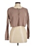 Trixxi Tan Long Sleeve Henley Size M - photo 1