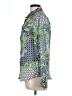 Liz Claiborne 100% Polyester Print Green Long Sleeve Blouse Size L - photo 5