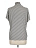 H&M Stripes Silver Short Sleeve Top Size L - photo 2