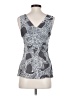 Banana Republic 100% Silk Gray Blouse Size 2 Petite - photo 2
