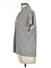 H&M Stripes Silver Short Sleeve Top Size L - photo 5
