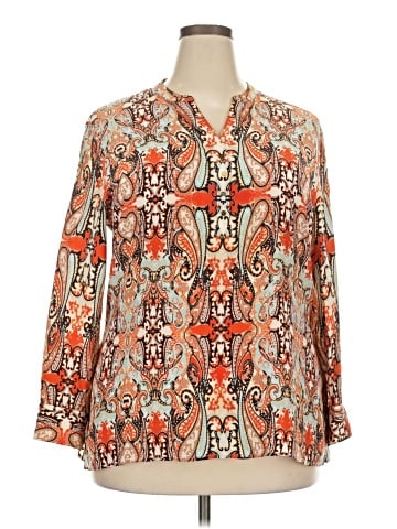 Doncaster Collection Long Sleeve Silk Top (view 1)