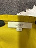 Ann Taylor LOFT 100% Polyester Yellow Long Sleeve Blouse Size L - photo 7