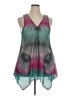 Paradise Teal Sleeveless Blouse Size XL - XXL - photo 1