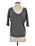 Express One Eleven Gray 3/4 Sleeve Top Size XS - photo 1