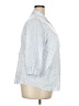 Apt. 9 Print Blue 3/4 Sleeve Button-Down Shirt Size 2X - photo 4