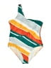 Unbranded Graphic Orange Teal One Piece Swimsuit Size XL - photo 1